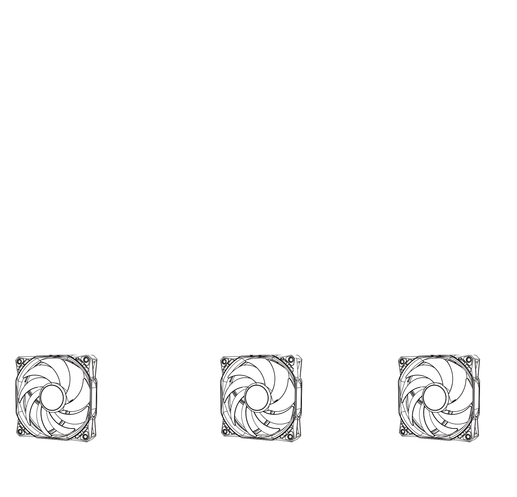 Wiring: pump, fans, ARGB to standard headers