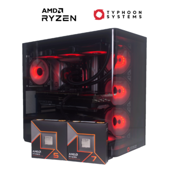 Typhoon Systems D300 with AMD Ryzen 9600x and 9700x