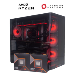 Typhoon Systems D300 with AMD Ryzen 9600x and 9700x